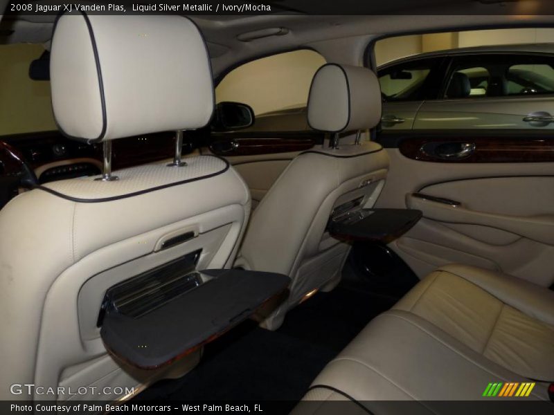 Liquid Silver Metallic / Ivory/Mocha 2008 Jaguar XJ Vanden Plas