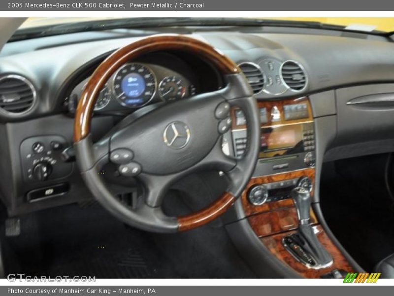 Pewter Metallic / Charcoal 2005 Mercedes-Benz CLK 500 Cabriolet