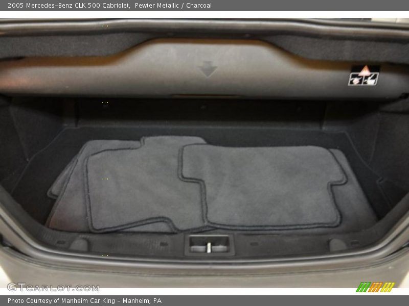 Pewter Metallic / Charcoal 2005 Mercedes-Benz CLK 500 Cabriolet