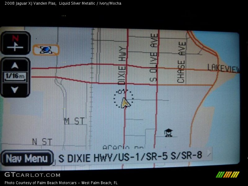 Navigation of 2008 XJ Vanden Plas