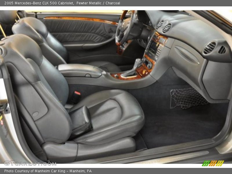 Pewter Metallic / Charcoal 2005 Mercedes-Benz CLK 500 Cabriolet