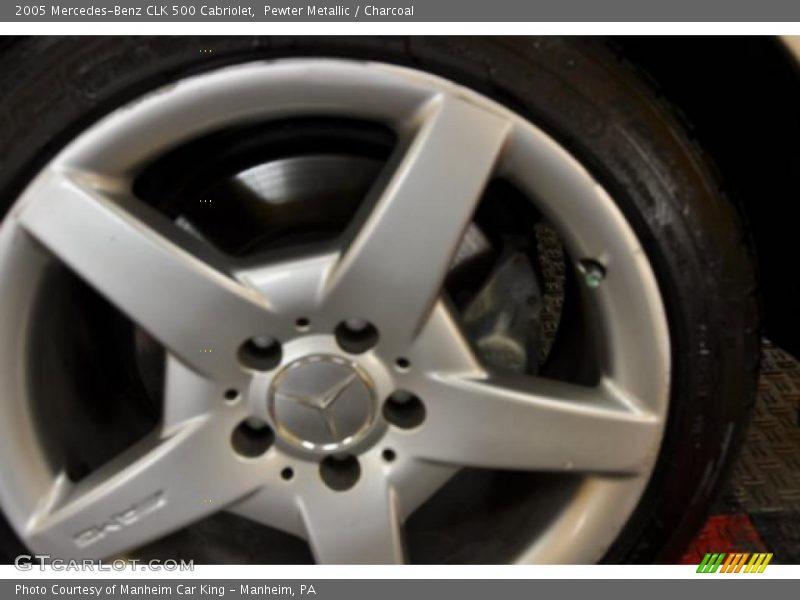 Pewter Metallic / Charcoal 2005 Mercedes-Benz CLK 500 Cabriolet