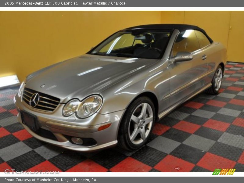 Pewter Metallic / Charcoal 2005 Mercedes-Benz CLK 500 Cabriolet