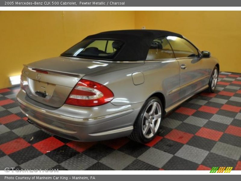 Pewter Metallic / Charcoal 2005 Mercedes-Benz CLK 500 Cabriolet