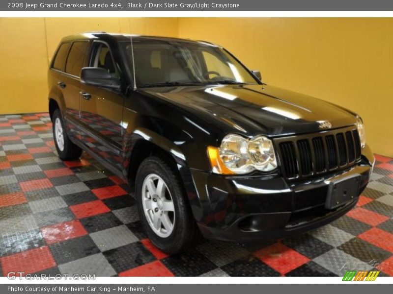 Black / Dark Slate Gray/Light Graystone 2008 Jeep Grand Cherokee Laredo 4x4
