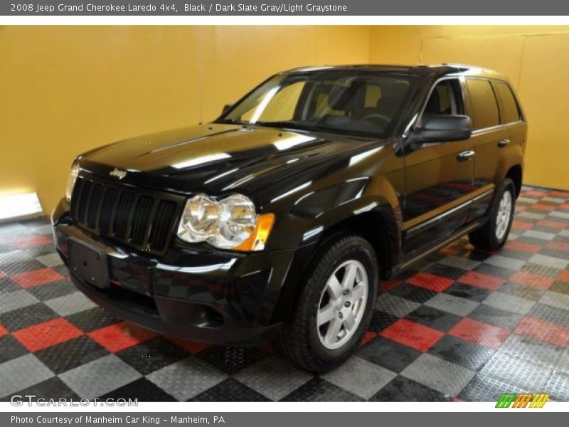 Black / Dark Slate Gray/Light Graystone 2008 Jeep Grand Cherokee Laredo 4x4