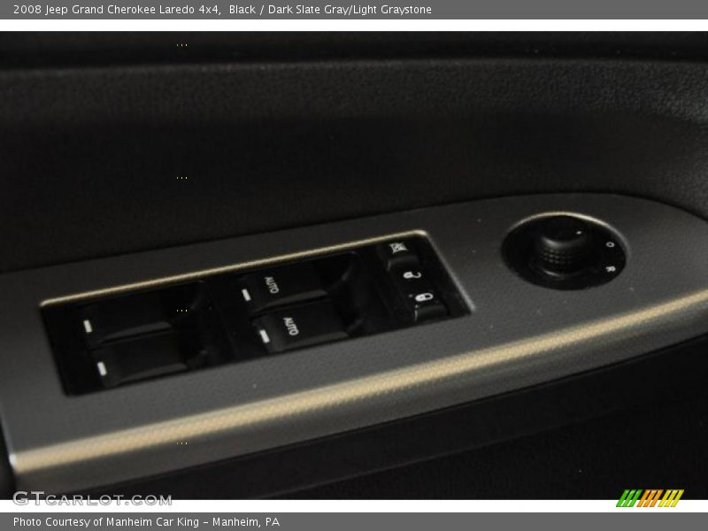 Black / Dark Slate Gray/Light Graystone 2008 Jeep Grand Cherokee Laredo 4x4