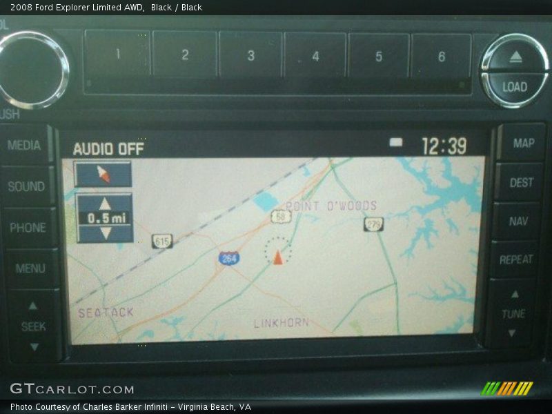 Navigation of 2008 Explorer Limited AWD