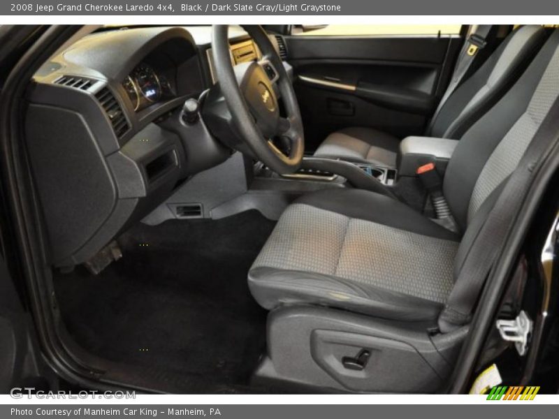 Black / Dark Slate Gray/Light Graystone 2008 Jeep Grand Cherokee Laredo 4x4