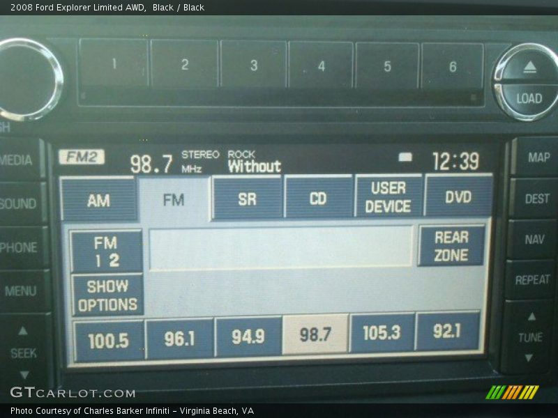 Controls of 2008 Explorer Limited AWD