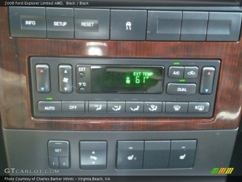 Controls of 2008 Explorer Limited AWD