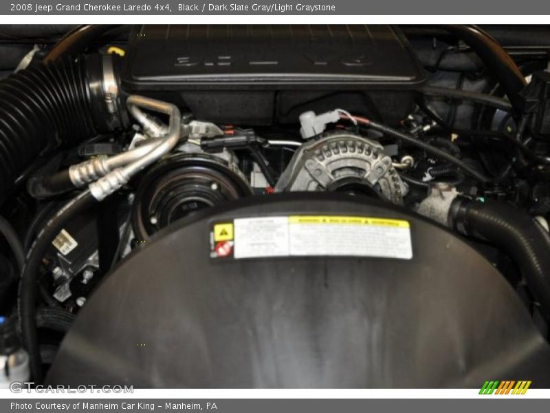 Black / Dark Slate Gray/Light Graystone 2008 Jeep Grand Cherokee Laredo 4x4