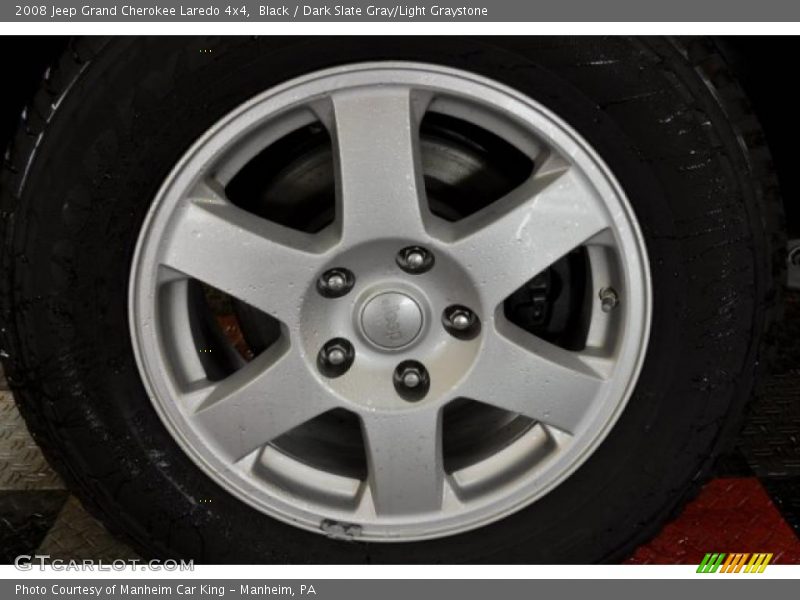 Black / Dark Slate Gray/Light Graystone 2008 Jeep Grand Cherokee Laredo 4x4