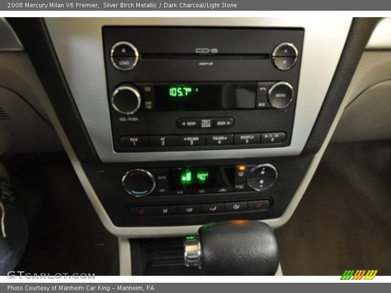 Silver Birch Metallic / Dark Charcoal/Light Stone 2008 Mercury Milan V6 Premier