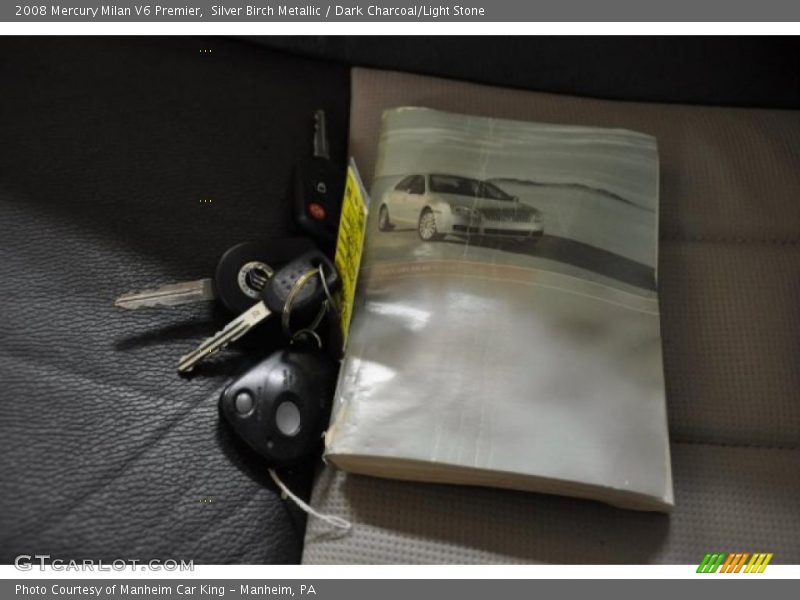Silver Birch Metallic / Dark Charcoal/Light Stone 2008 Mercury Milan V6 Premier