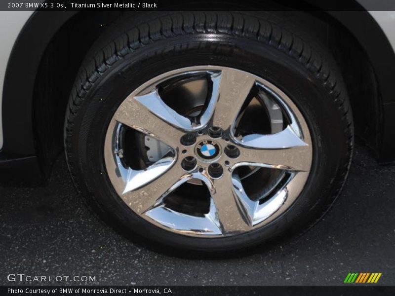 Titanium Silver Metallic / Black 2007 BMW X5 3.0si