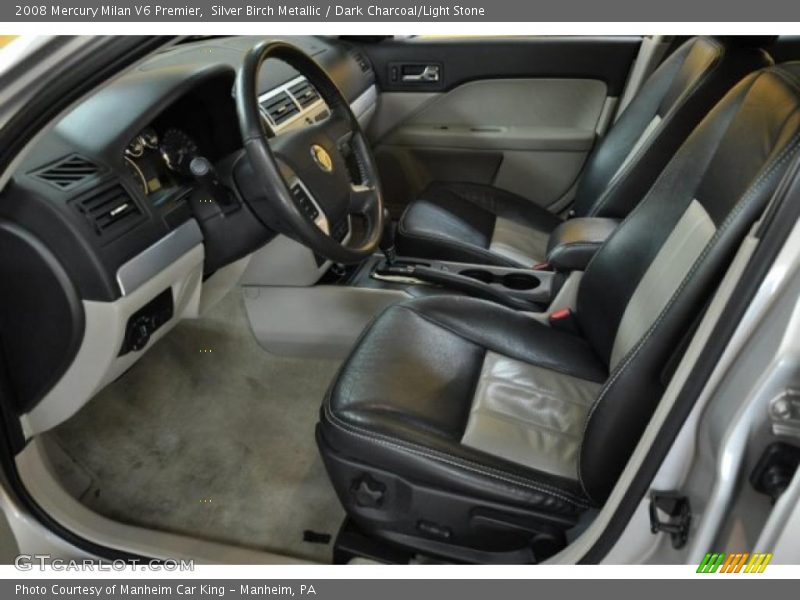 Silver Birch Metallic / Dark Charcoal/Light Stone 2008 Mercury Milan V6 Premier