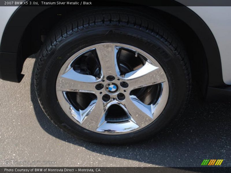 Titanium Silver Metallic / Black 2007 BMW X5 3.0si