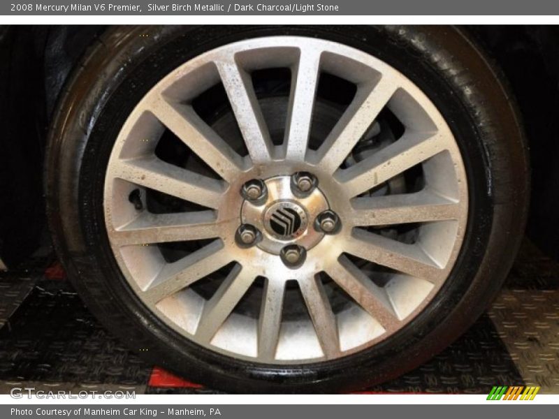 Silver Birch Metallic / Dark Charcoal/Light Stone 2008 Mercury Milan V6 Premier