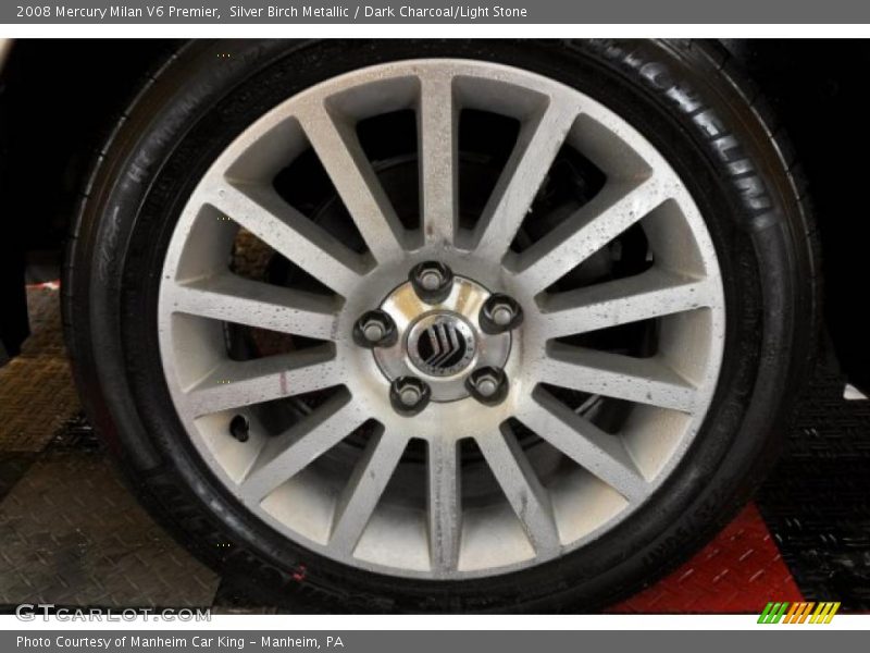 Silver Birch Metallic / Dark Charcoal/Light Stone 2008 Mercury Milan V6 Premier