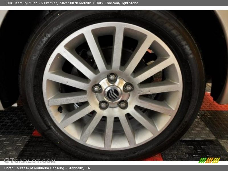 Silver Birch Metallic / Dark Charcoal/Light Stone 2008 Mercury Milan V6 Premier