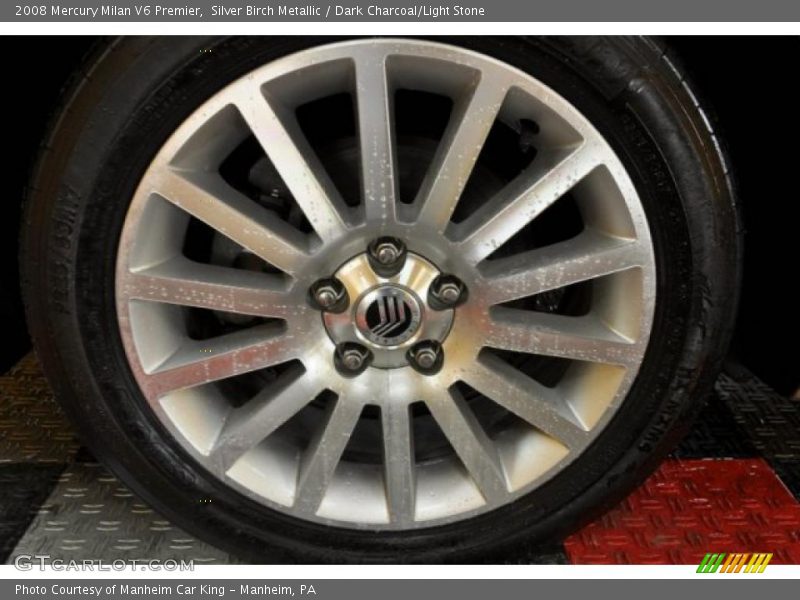 Silver Birch Metallic / Dark Charcoal/Light Stone 2008 Mercury Milan V6 Premier