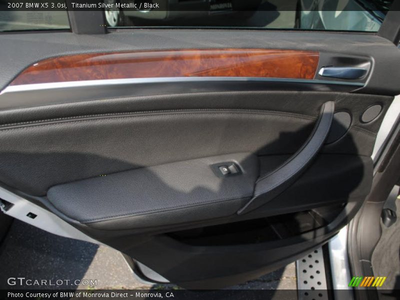 Titanium Silver Metallic / Black 2007 BMW X5 3.0si