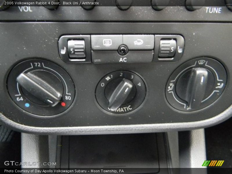 Black Uni / Anthracite 2006 Volkswagen Rabbit 4 Door