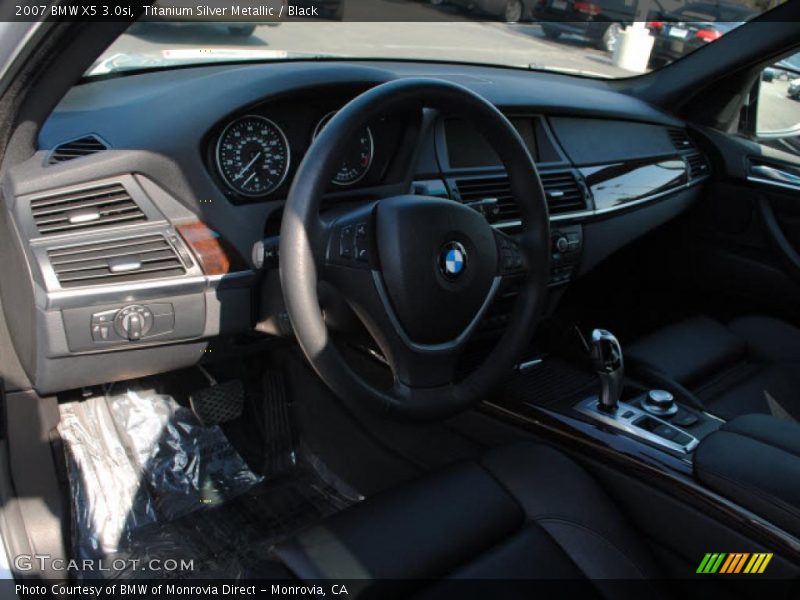 Titanium Silver Metallic / Black 2007 BMW X5 3.0si