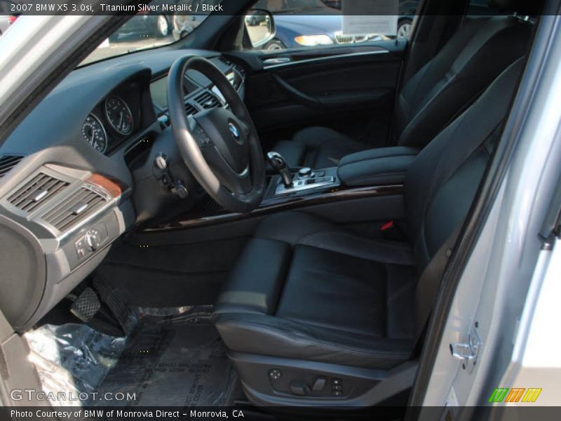 Titanium Silver Metallic / Black 2007 BMW X5 3.0si