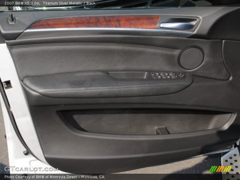 Titanium Silver Metallic / Black 2007 BMW X5 3.0si