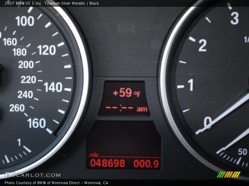Titanium Silver Metallic / Black 2007 BMW X5 3.0si