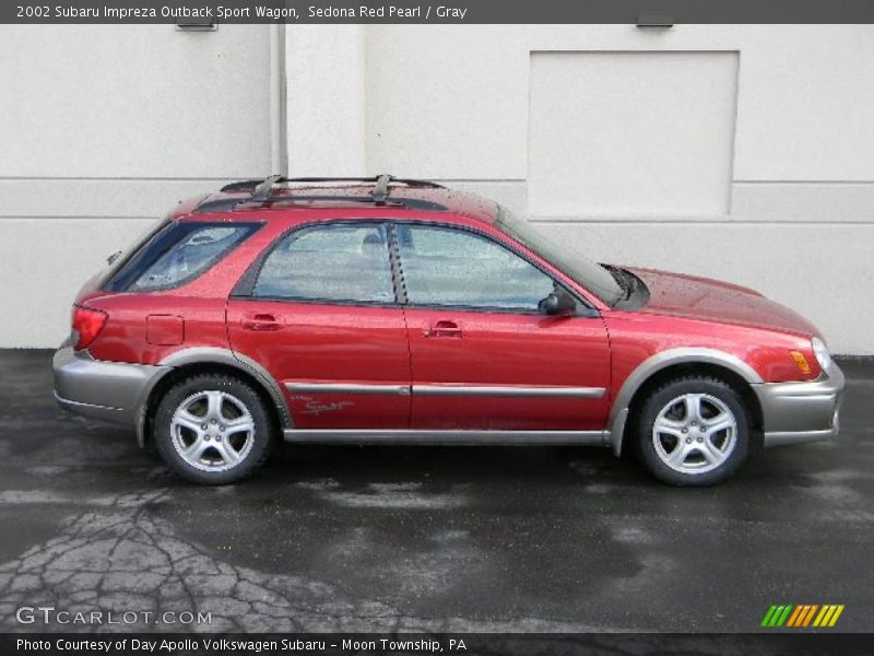 Sedona Red Pearl / Gray 2002 Subaru Impreza Outback Sport Wagon