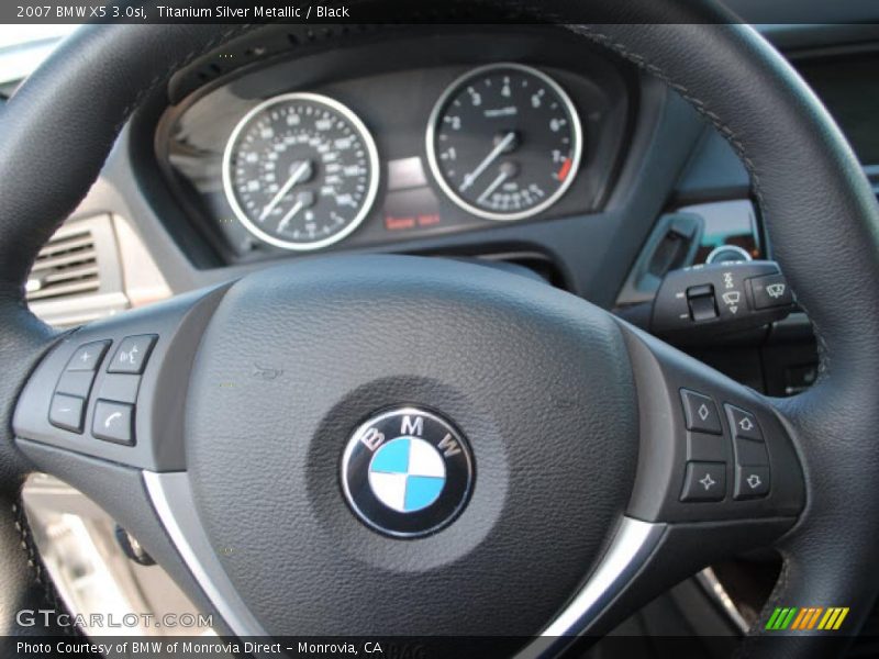 Titanium Silver Metallic / Black 2007 BMW X5 3.0si