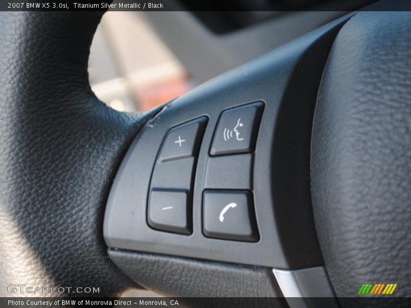 Titanium Silver Metallic / Black 2007 BMW X5 3.0si