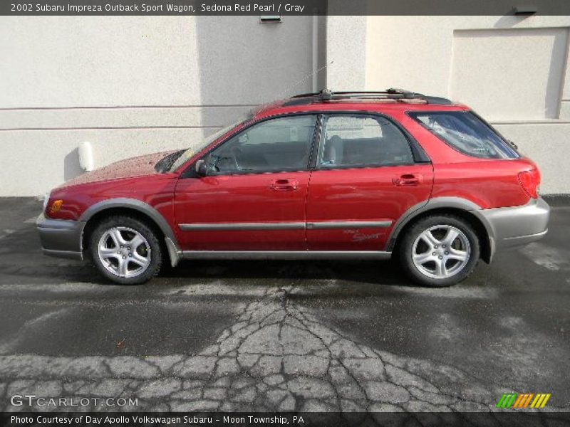 Sedona Red Pearl / Gray 2002 Subaru Impreza Outback Sport Wagon