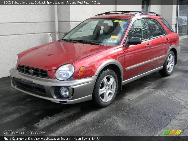 Sedona Red Pearl / Gray 2002 Subaru Impreza Outback Sport Wagon