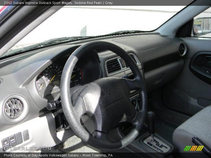 Sedona Red Pearl / Gray 2002 Subaru Impreza Outback Sport Wagon