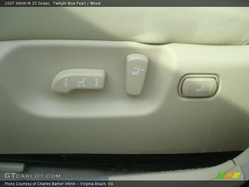 Twilight Blue Pearl / Wheat 2007 Infiniti M 35 Sedan