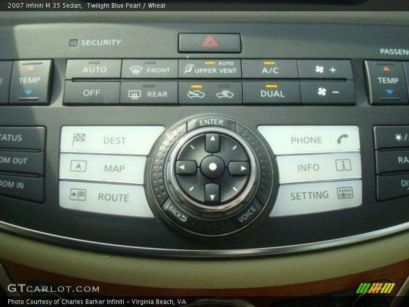Twilight Blue Pearl / Wheat 2007 Infiniti M 35 Sedan