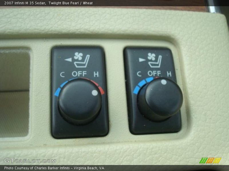 Twilight Blue Pearl / Wheat 2007 Infiniti M 35 Sedan