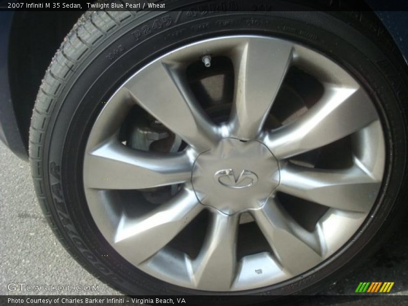 Twilight Blue Pearl / Wheat 2007 Infiniti M 35 Sedan