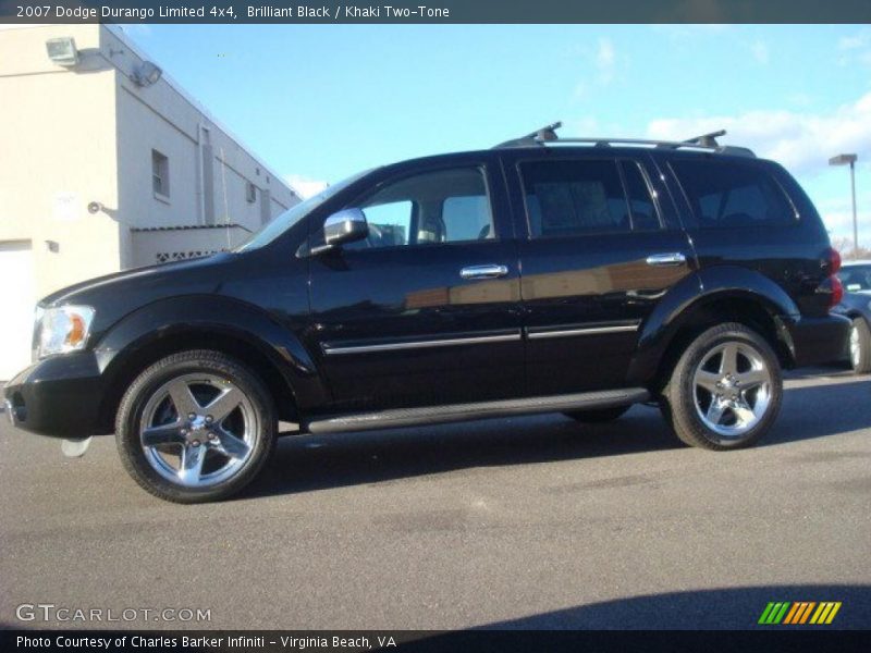 Brilliant Black / Khaki Two-Tone 2007 Dodge Durango Limited 4x4