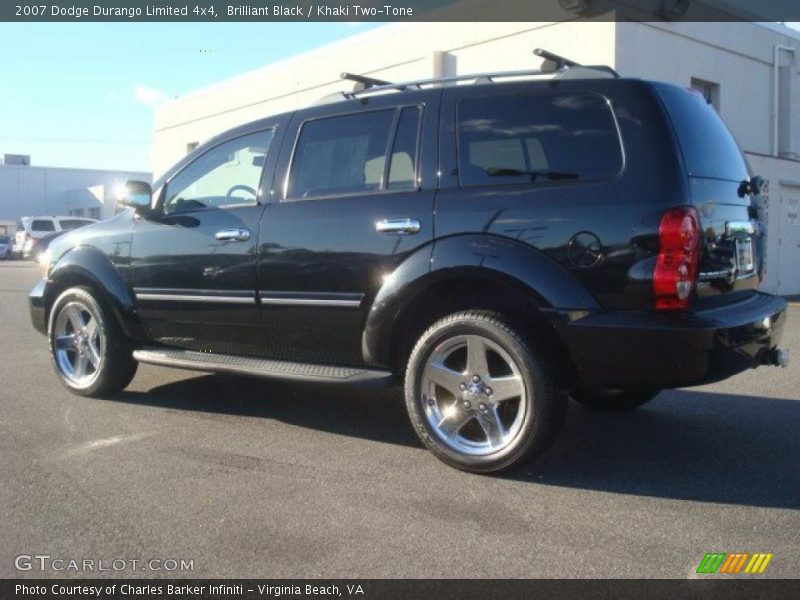 Brilliant Black / Khaki Two-Tone 2007 Dodge Durango Limited 4x4