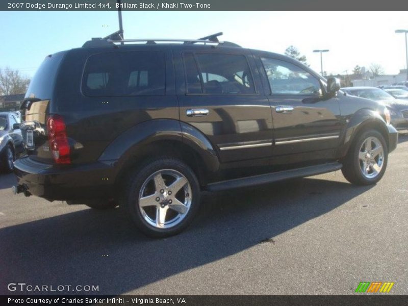 Brilliant Black / Khaki Two-Tone 2007 Dodge Durango Limited 4x4