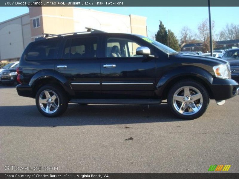 Brilliant Black / Khaki Two-Tone 2007 Dodge Durango Limited 4x4