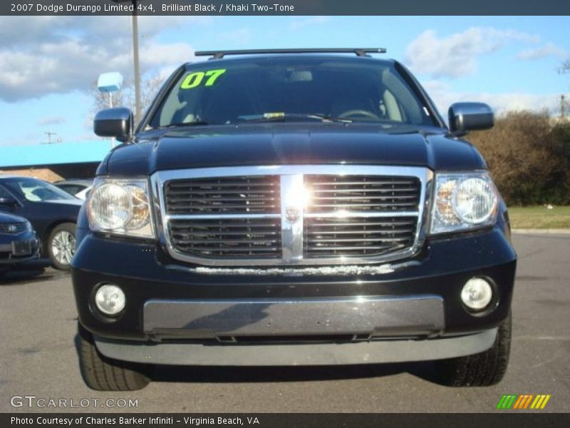 Brilliant Black / Khaki Two-Tone 2007 Dodge Durango Limited 4x4