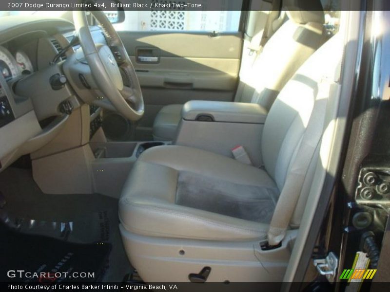 Brilliant Black / Khaki Two-Tone 2007 Dodge Durango Limited 4x4