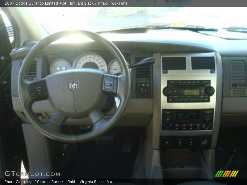 Brilliant Black / Khaki Two-Tone 2007 Dodge Durango Limited 4x4