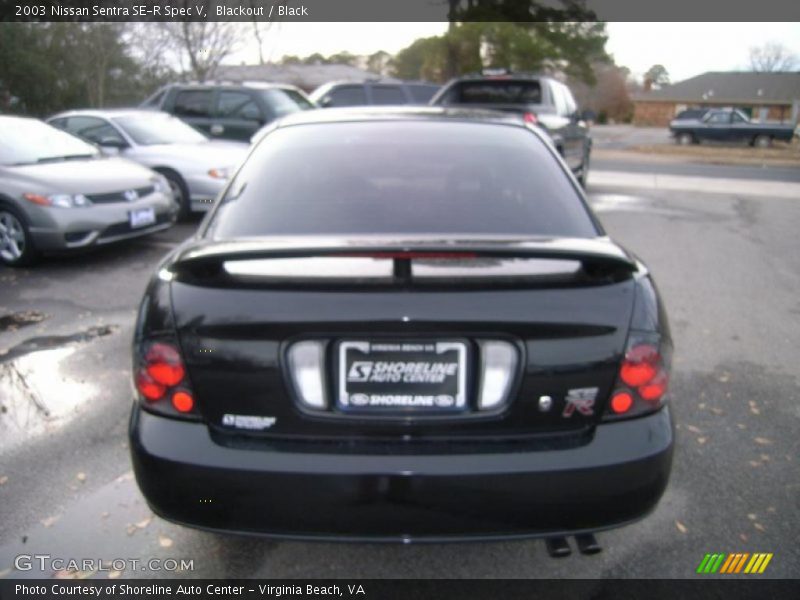 Blackout / Black 2003 Nissan Sentra SE-R Spec V